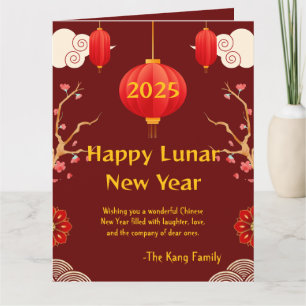 Carte Nouvel an chinois 2025