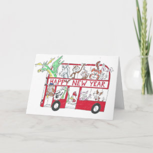 Carte Nouvel An chinois - Année du boeuf