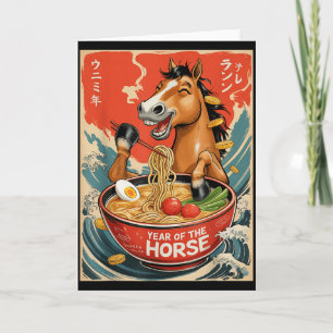 Carte Nouvel An Chinois Du zodiaque De L'Année Du Cheval