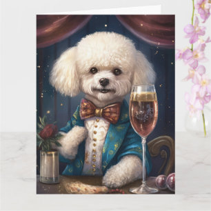 Carte Nouvel An de Bichon Frise