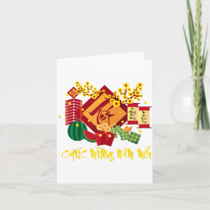 Carte Nouvel An lunaire vietnamien 2026 Tet Viet Chuc Mu