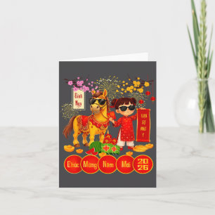 Carte Nouvel An vietnamien 2026 Van Su Nhu Y Vacances Te