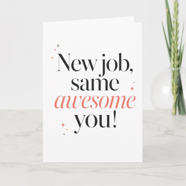 Carte Nouvel Emploi, Même Vous Incroyable (Devant)
