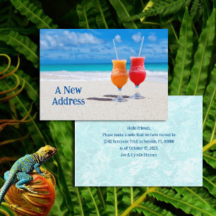 Carte Nouvelle adresse Cocktails tropicaux Coastal Home