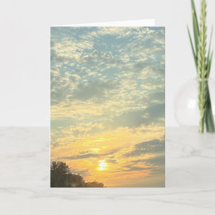 Carte Nouvelle-Angleterre Sunset Blank Salutation