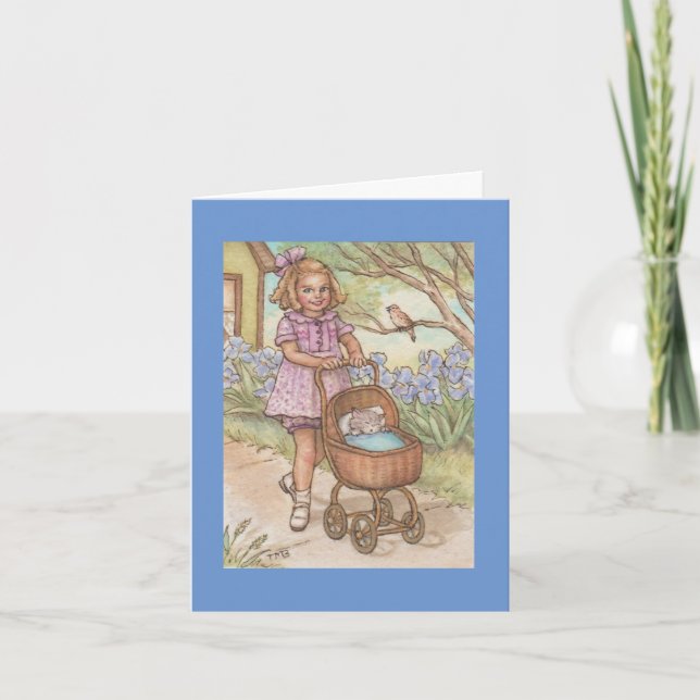 Carte nouvelle animal cat kitten félicitations (Devant)