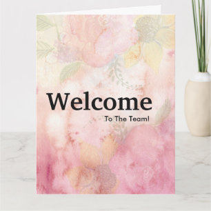 Carte Nouvelle Bienvenue Employé Aquarelle