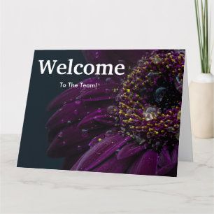 Carte Nouvelle Florale d'accueil des employés