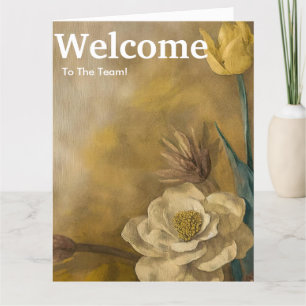 Carte Nouvelle Florale d'accueil des employés