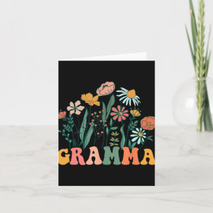 Carte Nouvelle Gramma Fleur Sauvage Premier Anniversaire