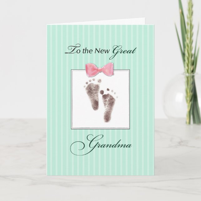 Carte Nouvelle Grande grand-mère de Grande-petite-fille  (Devant)