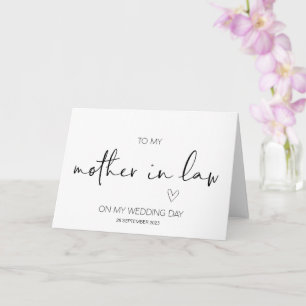 Carte Nouvelle mère en droit Mariage Merci de la voiture