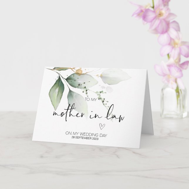 Carte Nouvelle mère en droit Mariage Merci de la voiture (Orchidée)