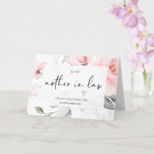 Carte Nouvelle mère en droit Mariage Merci de la voiture