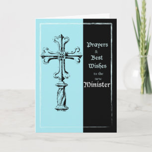 Carte Nouvelle Ministre Ordination Félicitations Croix s