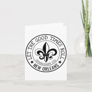 Carte Nouvelle-Orléans Laissez Les Bons Temps Rouler Fle
