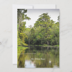 Carte Nouvelle-Orléans, Louisiane, bayou,