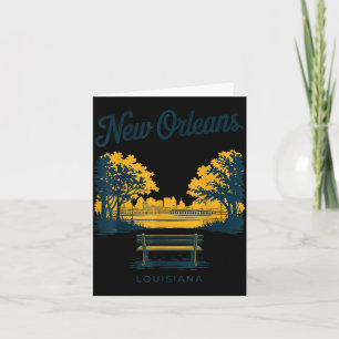 Carte Nouvelle-Orléans Louisiane Vue Scénique de Voyage 
