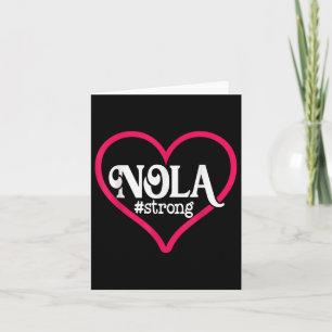 Carte Nouvelle-Orléans Nola Strong Heart Tee Nouvelle-Or
