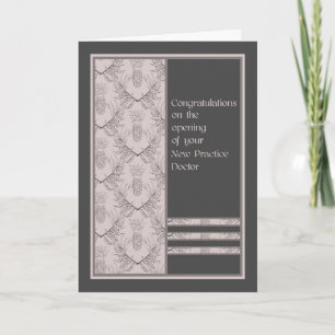 Carte Nouvelle ouverture de pratique pour docteur Card