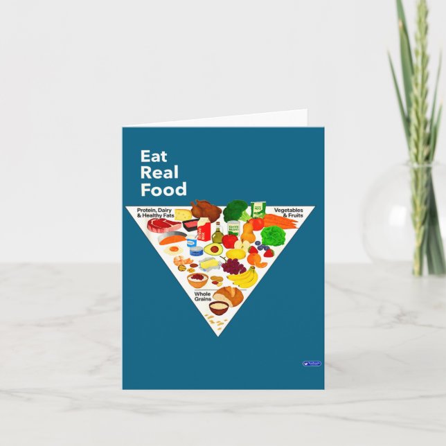 Carte Nouvelle pyramide alimentaire Manger des vrais ali (Devant)
