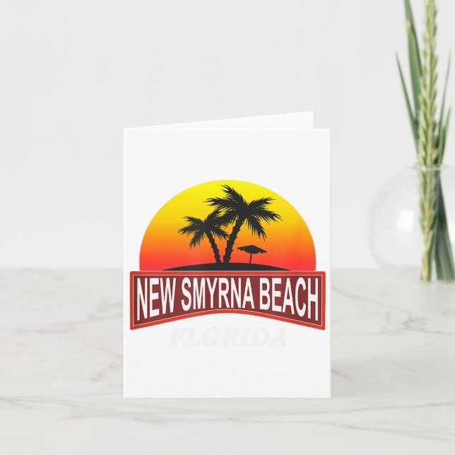 Carte Nouvelle Smyrna Beach Floride - Vacances à la plag (Devant)
