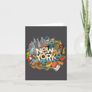 Carte Nouvelle ville de York icône de la ligne d'horizon