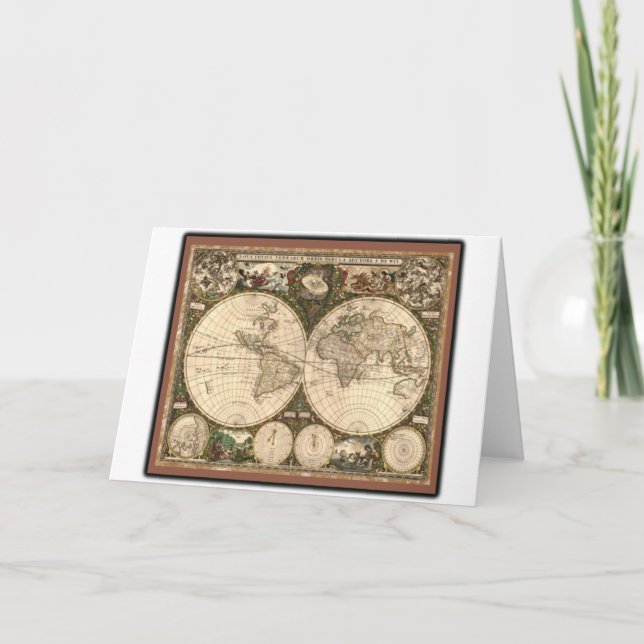 Carte Nova totius terrarum orbis table auctore (Devant)