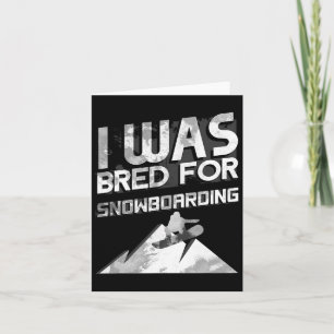 Carte Novelty Snowboard Snowboard Cadeau Snowboard