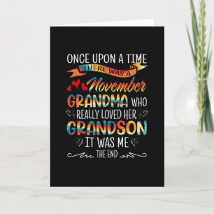 Carte Novembre Grandma Who Really Loved Her Grandsons