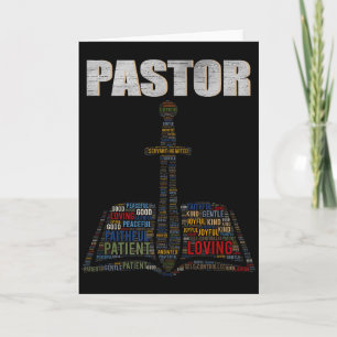 Carte Nuage de mots du ministre chrétien Église Pasteur