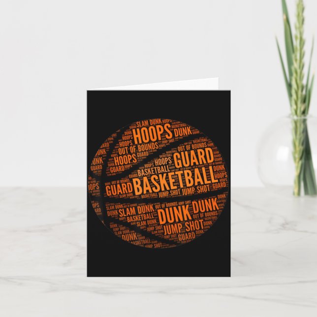 Carte Nuage de mots motivants de termes de baseball (Devant)