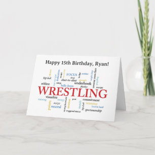 Carte Nuage de mots personnalisé pour anniversaire de lu