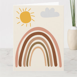Carte Nuage de soleil arc-en-ciel, Dessin d'enfant, Art