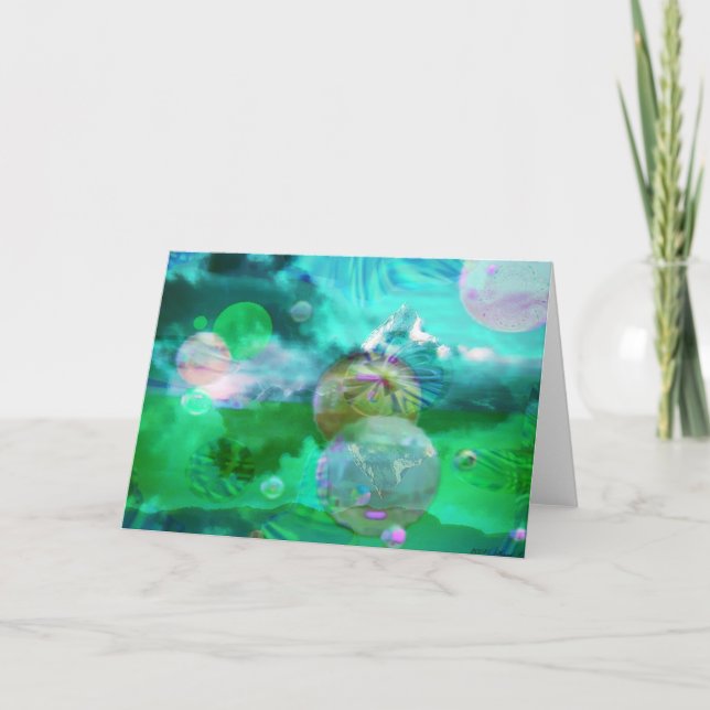 Carte Nuages avec des sphères (Devant)