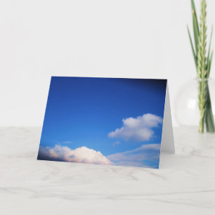 Carte Nuages blancs et ciel bleu