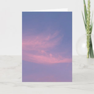 Carte Nuages violets pastel rose éthérés au crépuscule