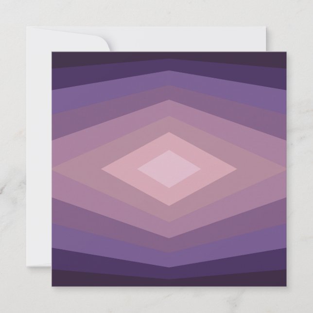 Carte Nuances D'Art Abstrait Géométrique Violet (Devant)