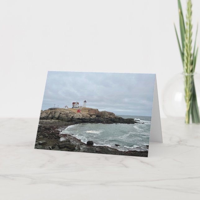 Carte Nubble Lighthouse Photo Blank Salutation (Devant)