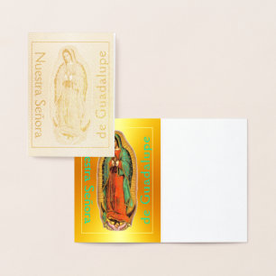 Carte Nuestra Señora de Guadalupe Gold Foil