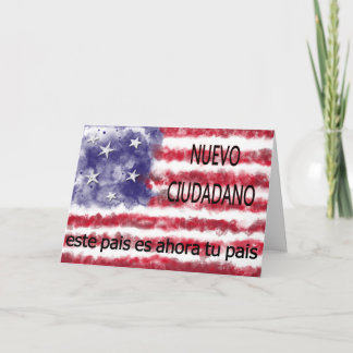 Carte Nuevo ciudadano americano