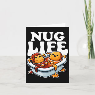 Carte Nug Life Drôle Poulet Nuggets En Sauce Barbecue Ca