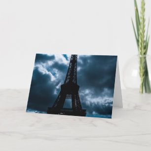 Carte Nuit bleue Tour Eiffel