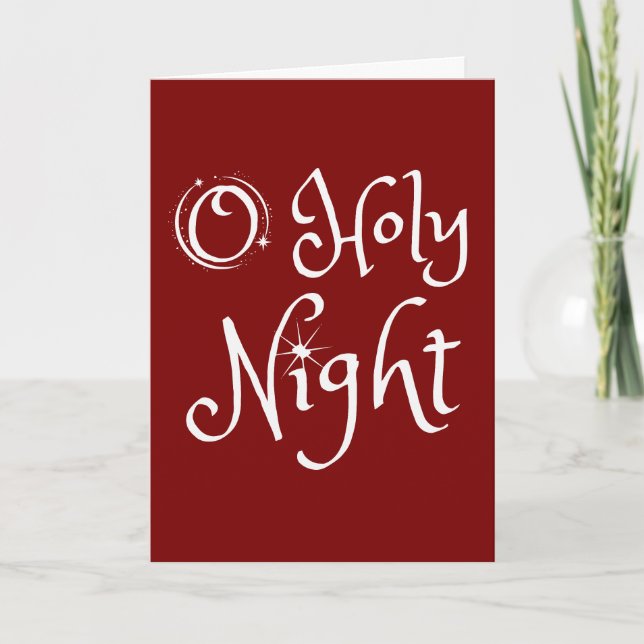Carte Nuit de Noël Sainte (Devant)