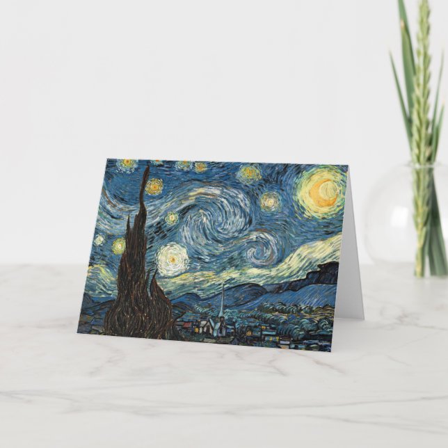 Carte Nuit de Vincent van Gogh Starry (Devant)