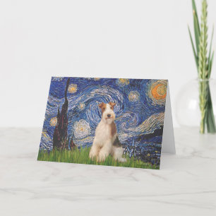 Carte Nuit étoilée - Fil Fox Terrier 3