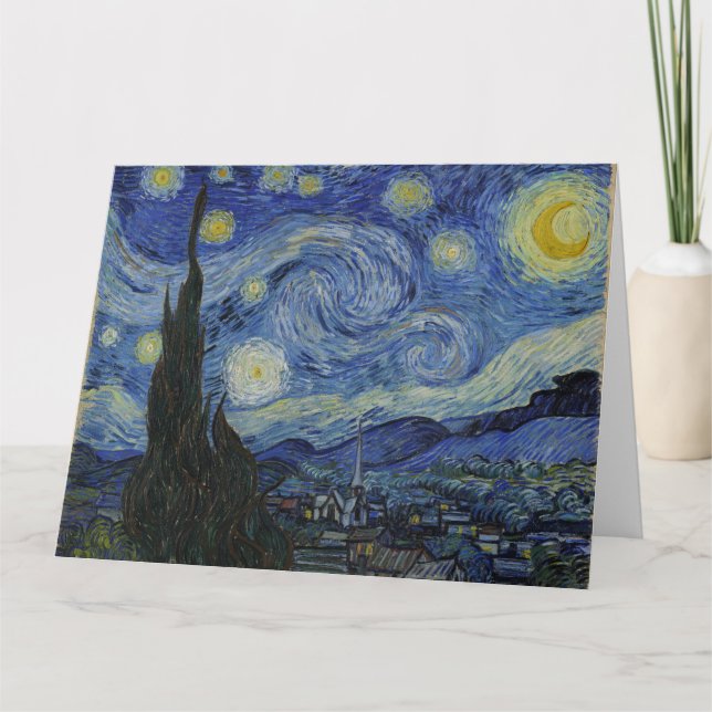 Carte "Nuit étoilée" par Van Gogh (Devant)