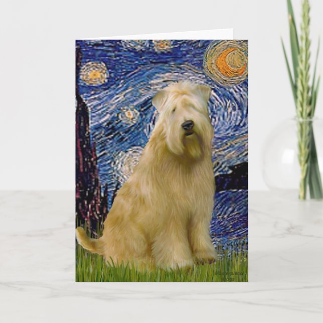 Carte Nuit étoilée (V) - Wheaten Terrier (Devant)