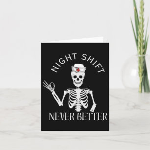 Carte Nuit Shift Nurse Icu Rn Er Cvicu Nicu Ed Np Hallo