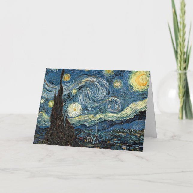 Carte Nuit Van Gogh Starry (Devant)